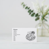 シーフード名刺 名刺 (スタンド正面)