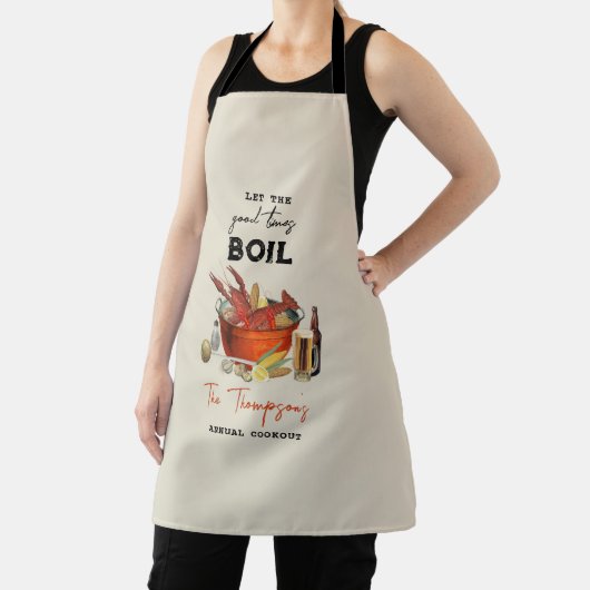 シーフード夏のクロウフィッシュ沸騰パーティー エプロン (インサイチュ)