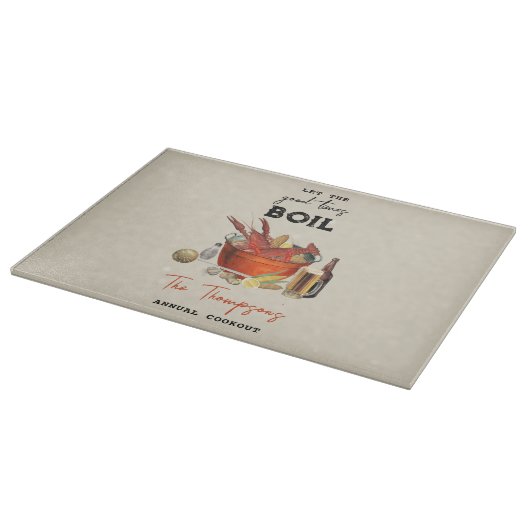 シーフード夏のクロウフィッシュ沸騰パーティー カッティングボード (角)