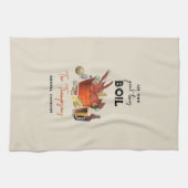 シーフード夏のクロウフィッシュ沸騰パーティー キッチンタオル (横)