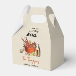 シーフード夏のクロウフィッシュ沸騰パーティー フェイバーボックス