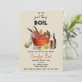 シーフード夏のクロウフィッシュ沸騰パーティー 招待状 (スタンド正面)