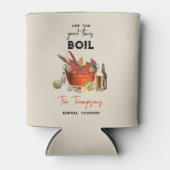 シーフード夏のクロウフィッシュ沸騰パーティー 缶クーラー (正面)