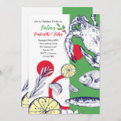 シーフード招待状 招待状 (正面/裏面)