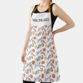 シーフード甲殻類カニシェフモノグラム エプロン (インサイチュ)