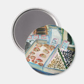 シーフード販売マグネット（パイクプレイスシアトル） マグネット (正面/裏面)