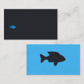 シーフード、アクアリウム、レストランのための名刺 名刺 (正面/裏面)