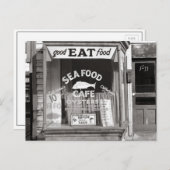 シーフード カフェ、1937 ポストカード (正面/裏面)