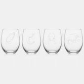 シーフード・セット・オブ・グラス ステムなしワイングラス (裏面)