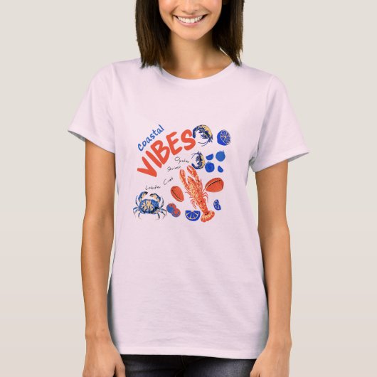 シーフード ビーチ 漁師 海 熱帯気候 引用 Tシャツ (正面)