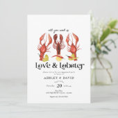 シーフード |婚約パーティ招待状 招待状 (スタンド正面)