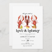 シーフード |婚約パーティ招待状 招待状 (正面/裏面)