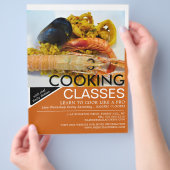 シーフード、料理ク広告ラス チラシ (手)