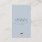 シーフード、魚BBQおよび魚市場のレストラン 名刺 (裏面)