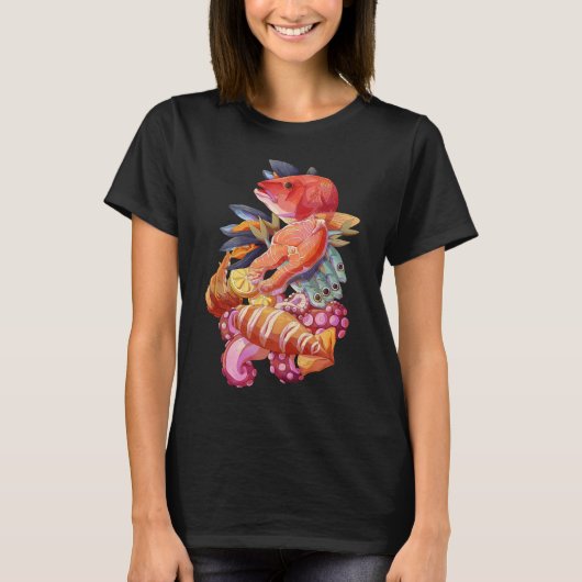 シーフード Tシャツ (正面)