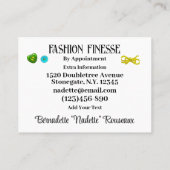 シーフ予測できなレス裁縫テーラーセカンドバージョン 名刺 (裏面)