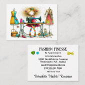 シーフ予測できなレス裁縫テーラーセカンドバージョン 名刺 (正面/裏面)