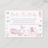 シーブックリクエストカードの下のピンクのパステル エンクロージャーカード (正面)