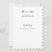 シーブライダル·シャワーの招待の下 招待状 (裏面)