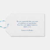 シーブライトニュージャージーの地図エレガントな結婚式の好意 ギフトタグ (裏面横)