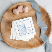 シーブライトニュージャージーの地図エレガントな結婚式 スタンダードカクテルナプキン