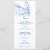 シーブライトニュージャージーの地図デスティネーションウェディング メニュー (正面)