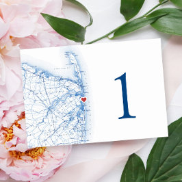 シーブライトニュージャージー結婚ズの地エレガント図 テーブルナンバー