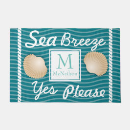 シーブリーズYesゲスシーシェルパーソナライズされた ドアマット