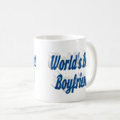 シーブルーのハーフスクリプトとボーイフレンド コーヒーマグカップ (正面右)