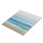 シーブルーウォーターカラー海波沿岸ビーチ タイル (側面)