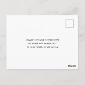 シーブルークリスマスクルーズ結婚式招待状 ポストカード (裏面)