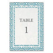 シーブルーグリーン波シーガ日本のテーブル番号 テーブルナンバー (裏面)