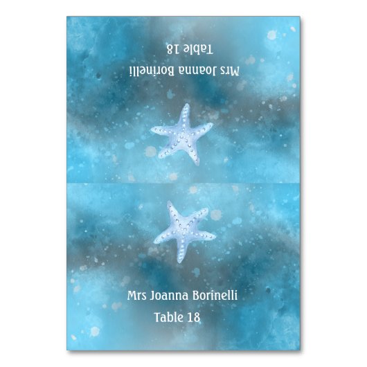 シーブルーサマーテーブルテント座席表 テーブルナンバー (正面)