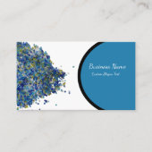 シーブルーシードビーズパイルカスタム 名刺 (正面)