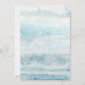 シーブルービーチウェーブコースト結婚ーズ 招待状 (裏面)