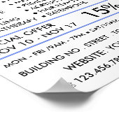 シーブルービーチヒトデ，ボーティシャン，美しいサロン ポスター (角)