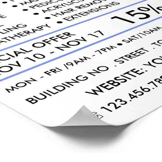 シーブルービーチヒトデ，ボーティシャン，美しいサロン ポスター (角)