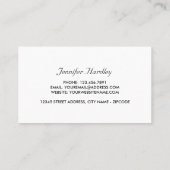 シーブルービーチヒトデ,ボーティシャン,美しいサロン 名刺 (裏面)