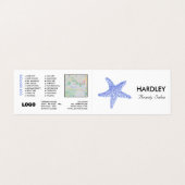 シーブルービーチヒトデ，美容師，ロイヤリティカード， 名刺 (外部フラット)