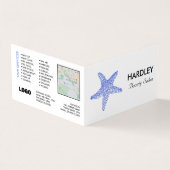 シーブルービーチヒトデ,美容師,ロイヤリティカード, 名刺 (外部)