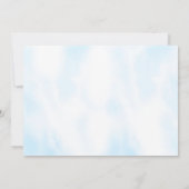 シーブルーボーイファースト・バースデーパーティーの下 招待状 (裏面)