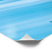 シーブルー抽象芸術 ポスター (コーナー)