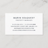 シーブルー海波ビーチ 名刺 (裏面)