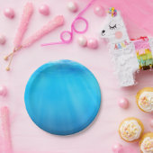 シーブルー紙プレート ペーパープレート (パーティー)