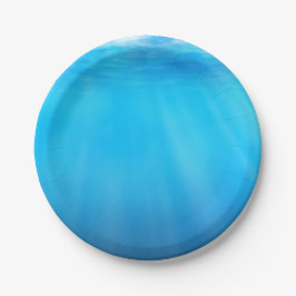 シーブルー紙プレート ペーパープレート