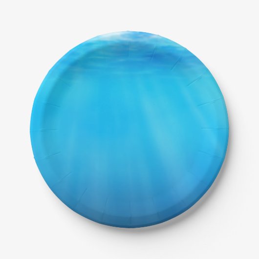 シーブルー紙プレート ペーパープレート (正面)