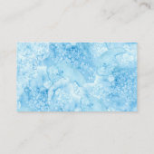 シーブルー金ゴールド夏のウェディングレセプションEの下 エンクロージャーカード (裏面)