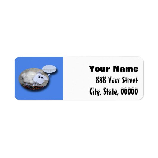 シープイヤー中国のかわいい新年誕生日〔占星術の〕十二宮図L ラベル (正面)