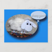 シープイヤー中国のかわいい新年誕生日〔占星術の〕十二宮図P シーズンポストカード (正面)