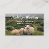 シープインフィールド繊維アーツウールヤーン編み物 名刺 (正面)